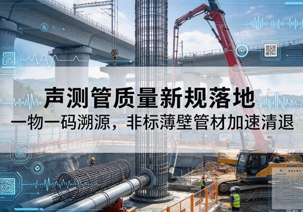 云城声测管质量新规落地，一物一码溯源，非标薄壁管材加速清退