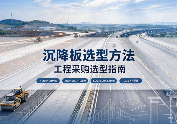 云城沉降板选择方法